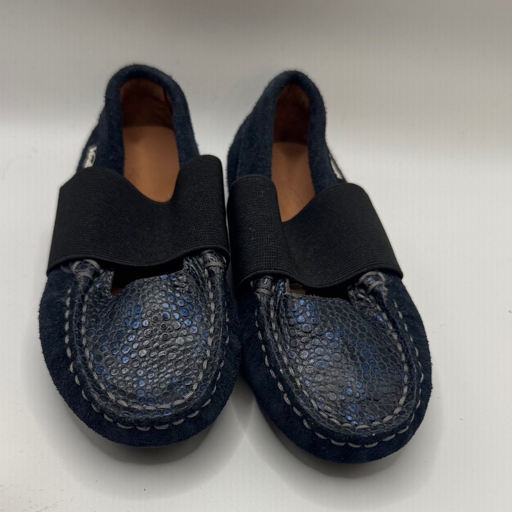 Venettini Kids Navy Blue Moccasins